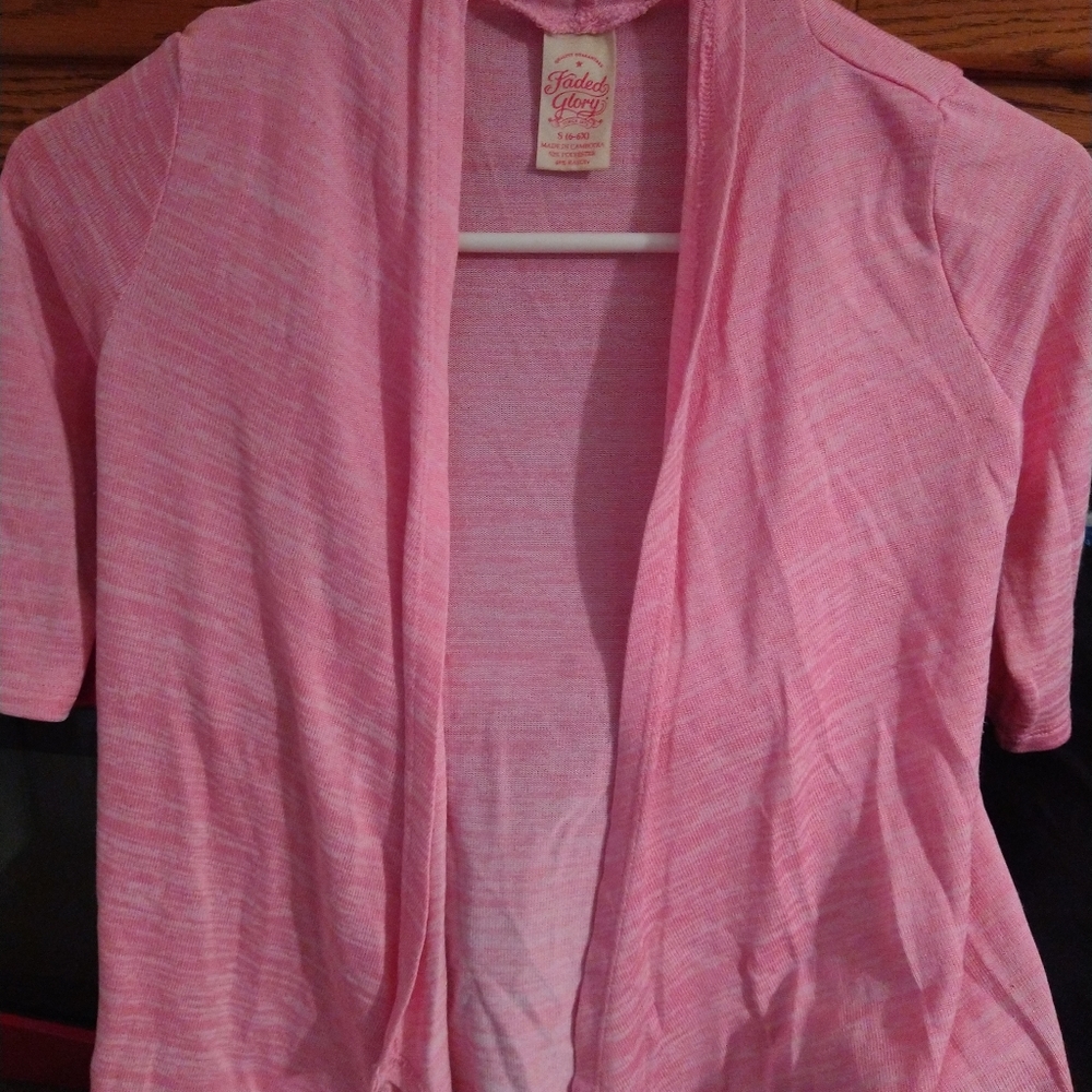 Faded Glory Shirt Girl Size S (6-6X) Color Pink